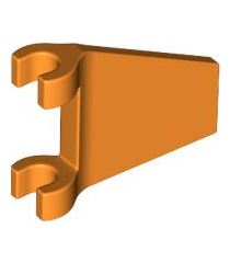 LEGO - Vlag 2 x 2 trapeziumvorm met uitlopende rand - Orange | N - Thumbnail