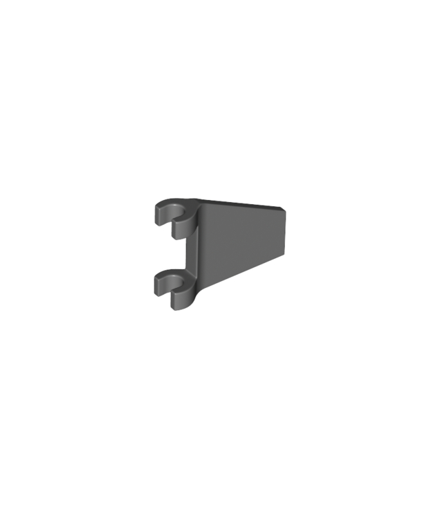 LEGO - Vlag 2 x 2 trapeziumvorm met uitlopende rand - Dark Bluish Gray | N
