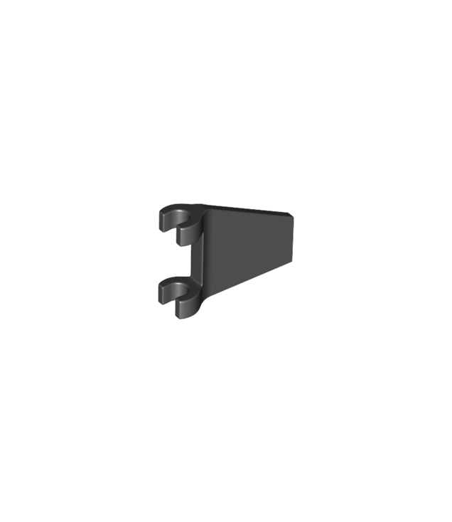 LEGO - Vlag 2 x 2 trapeziumvorm met uitlopende rand - Black | N