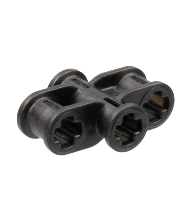 LEGO - Technic, asverbinder 2 x 3 viervoudig - Pearl Dark Gray | N
