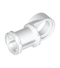 LEGO - Technic, as- en penverbinder kogelgewricht glad - White | N - Thumbnail