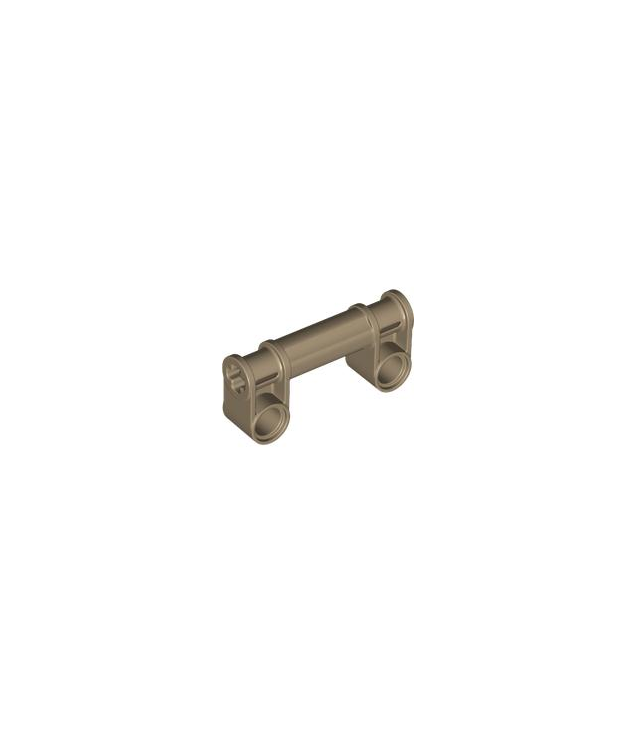 LEGO - Technic, as- en penverbinder haaks dubbel met asverbinder 2L - Dark Tan | N