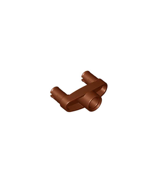 LEGO - Technic, penverbinder 3L met 2 pennen en middenopening - Reddish Brown | N