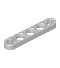 LEGO - Technic, hefarm dun 1 x 5 met as-gaten - Light Bluish Gray | N - Thumbnail