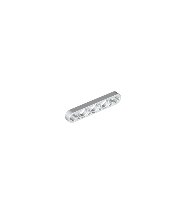 LEGO - Technic, hefarm dun 1 x 5 met as-gaten - White | N