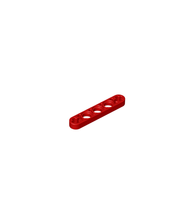 LEGO - Technic, hefarm dun 1 x 5 met as-gaten - Red | N