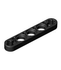 LEGO - Technic, hefarm dun 1 x 5 met as-gaten - Black | N - Thumbnail