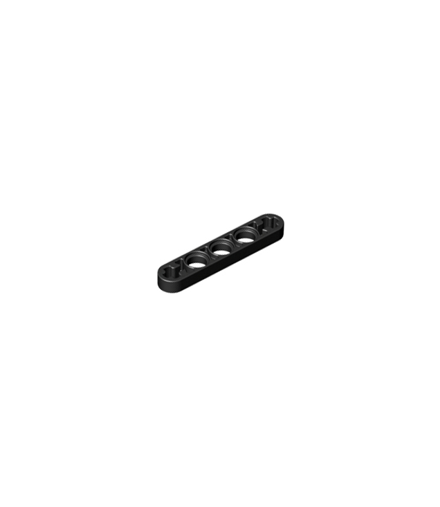 LEGO - Technic, hefarm dun 1 x 5 met as-gaten - Black | N