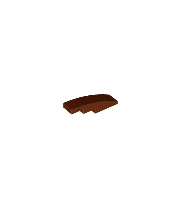 LEGO - Helling, gebogen 4 x 1 - Reddish Brown | N