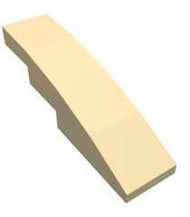 LEGO - Helling, gebogen 4 x 1 - Tan | N - Thumbnail