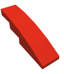 LEGO - Helling, gebogen 4 x 1 - Red | N - Thumbnail
