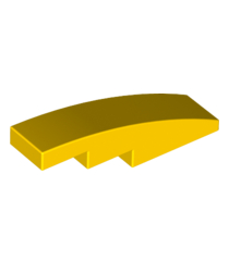 LEGO - Helling, gebogen 4 x 1 - Yellow | N - Thumbnail