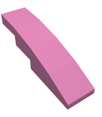 LEGO - Helling, gebogen 4 x 1 - Dark Pink | N - Thumbnail