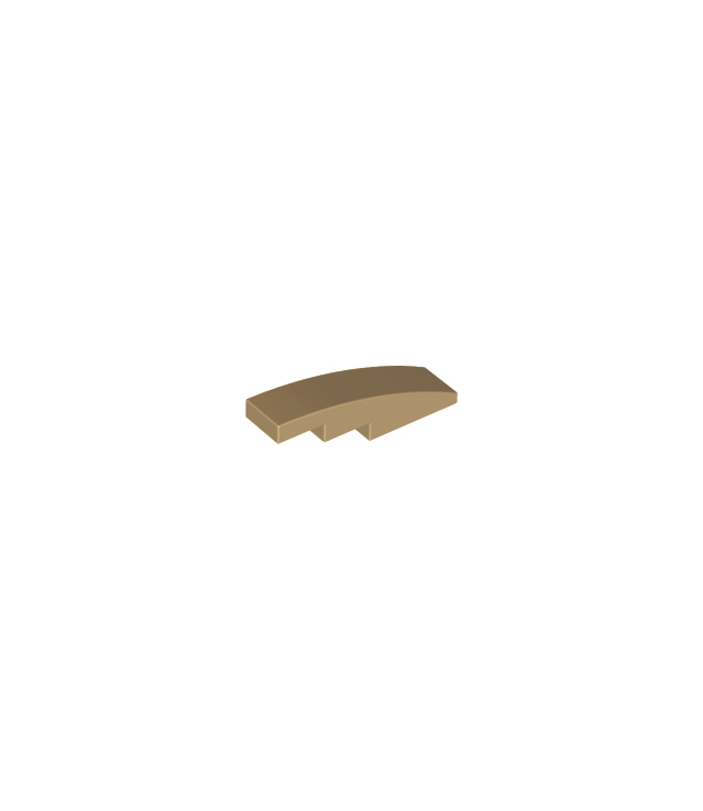 LEGO - Helling, gebogen 4 x 1 - Dark Tan | N