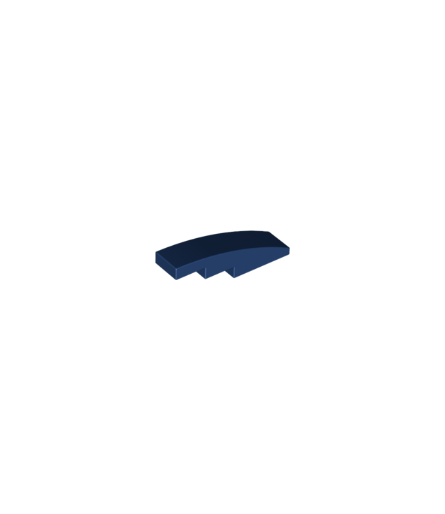 LEGO - Helling, gebogen 4 x 1 - Dark Blue | N