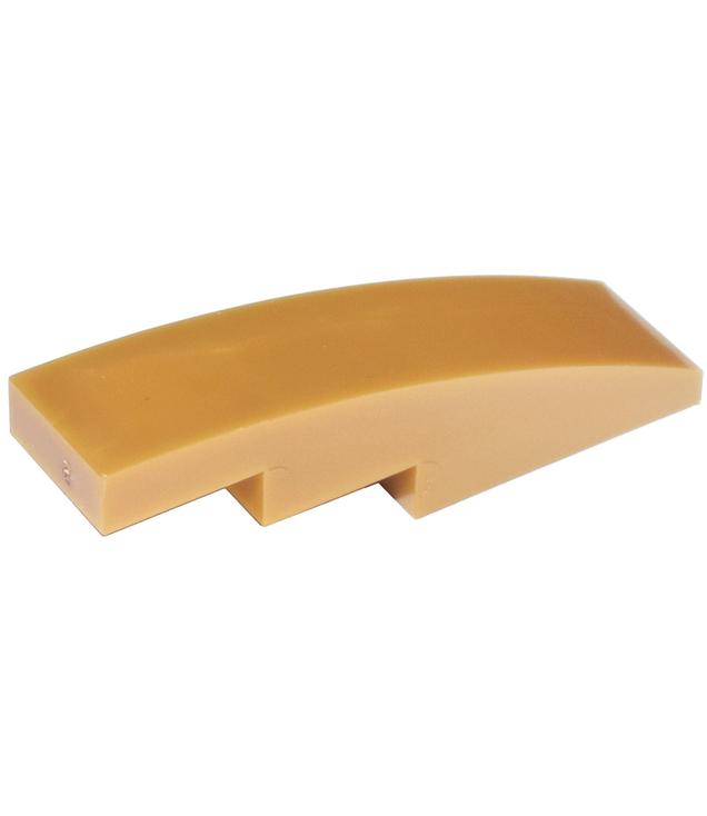 LEGO - Helling, gebogen 4 x 1 - Pearl Gold | N