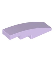 LEGO - Helling, gebogen 4 x 1 - Lavender | N - Thumbnail