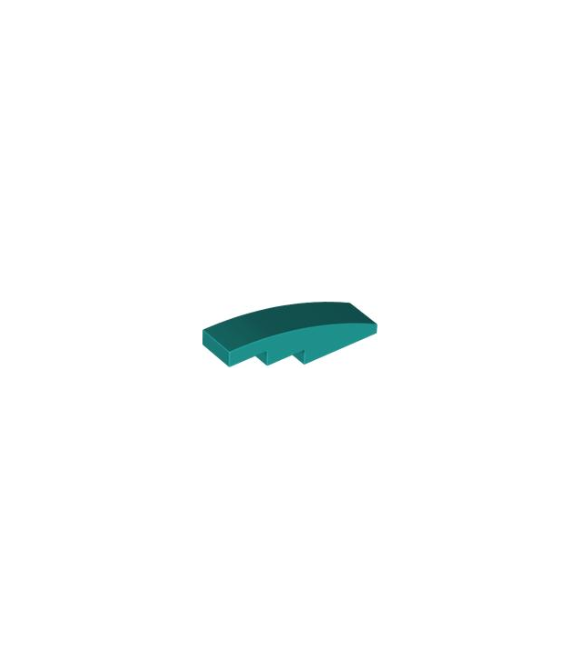 LEGO - Helling, gebogen 4 x 1 - Dark Turquoise | N