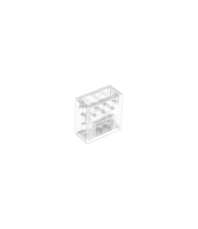 LEGO - Technic, versnellingsbak 2 x 4 x 3 1/3 - Trans-Clear | N
