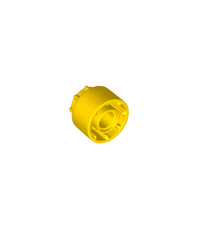 LEGO - Technic, schuifkoppeling-verlenging met 8 tanden binnen en buiten - Yellow | N