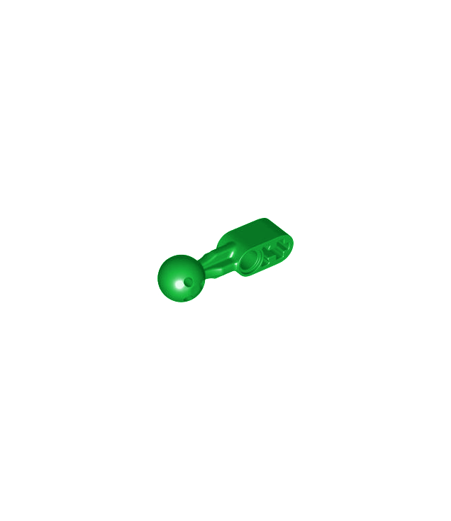LEGO - Technic, hefarm gemodificeerd kogelgewricht recht 1 x 2 met 6 gaten in kogel - Green | N