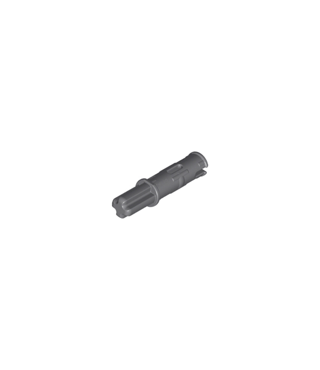 LEGO - Technic, as 1L met pen 2L met frictieribbels - Dark Bluish Gray | N