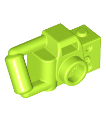 LEGO - Minifiguur-accessoire, camera handmodel met verlengde staaf-handgreep - Lime | N - Thumbnail
