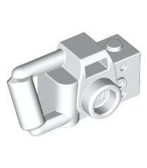 LEGO - Minifiguur-accessoire, camera handmodel met verlengde staaf-handgreep - White | N - Thumbnail