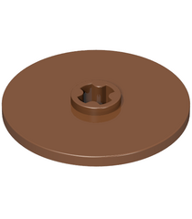 LEGO - Technic, schijf 3 x 3 - Reddish Brown | N - Thumbnail