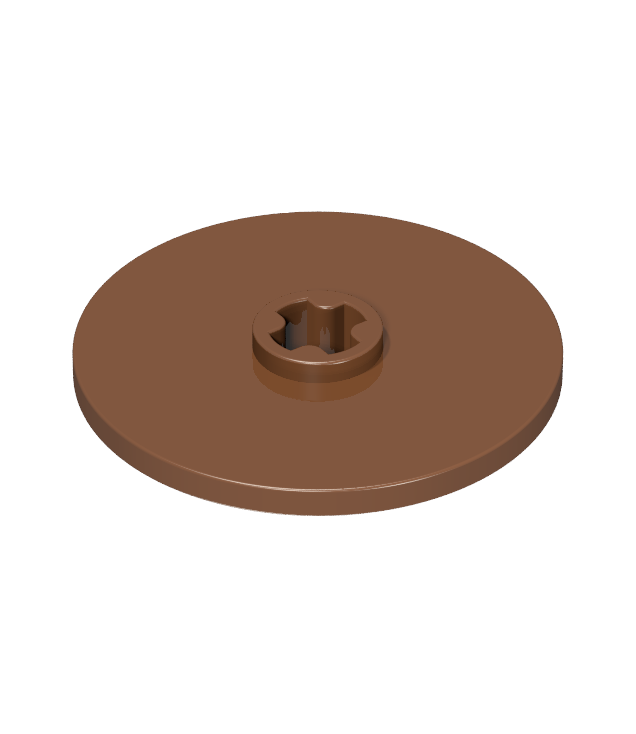 LEGO - Technic, schijf 3 x 3 - Reddish Brown | N