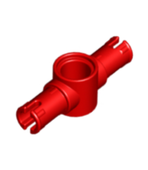 LEGO - Technic, pen 3L met frictieribbels en middenpengat - Red | N - Thumbnail
