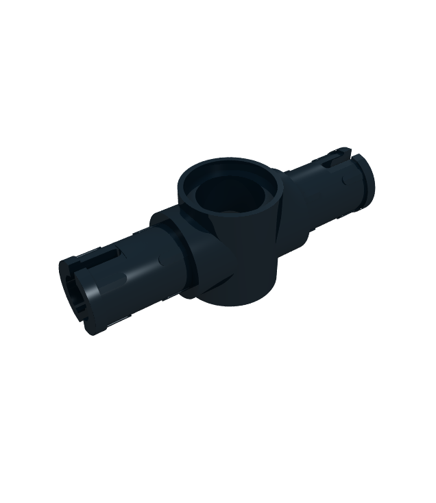 LEGO - Technic, pen 3L met frictieribbels en middenpengat - Black | N