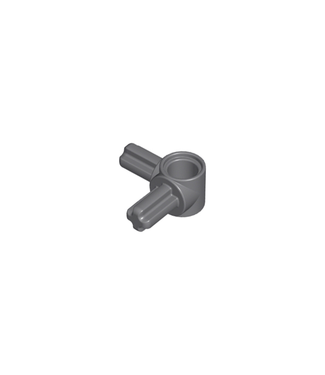 LEGO - Technic, as- en penverbindernaaf met 2 haakse assen - Dark Bluish Gray | N