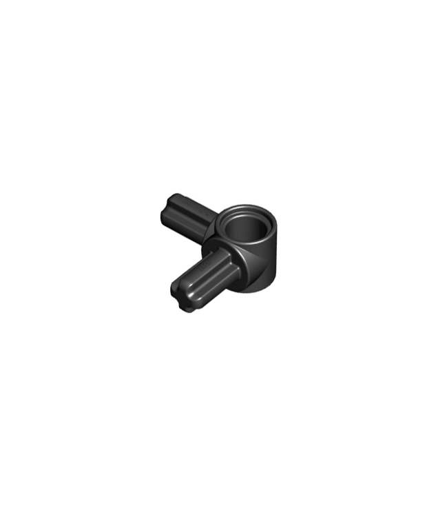 LEGO - Technic, as- en penverbindernaaf met 2 haakse assen - Black | N
