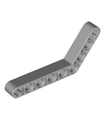 LEGO - Technic, hefarm gemodificeerd dik gebogen 1 x 9 (6–4) - Light Bluish Gray | N - Thumbnail