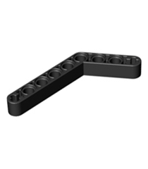 LEGO - Technic, hefarm gemodificeerd dik gebogen 1 x 9 (6–4) - Black | N - Thumbnail
