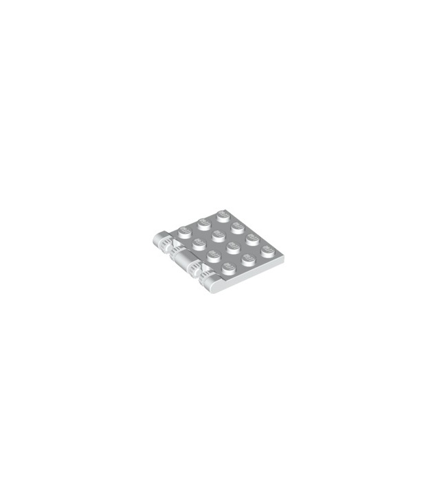 LEGO - Scharnierplaat 3 x 4 vergrendelend dubbele 2 vingers, 9 tanden - White | N