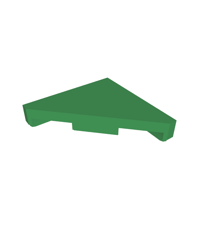 LEGO - Tegel, gemodificeerd 2 x 2 driehoekig - Green | N