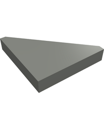 LEGO - Tegel, gemodificeerd 2 x 2 driehoekig - Dark Bluish Gray | N - Thumbnail