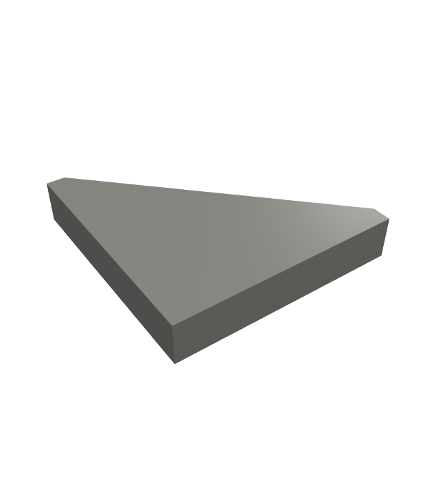 LEGO - Tegel, gemodificeerd 2 x 2 driehoekig - Dark Bluish Gray | N