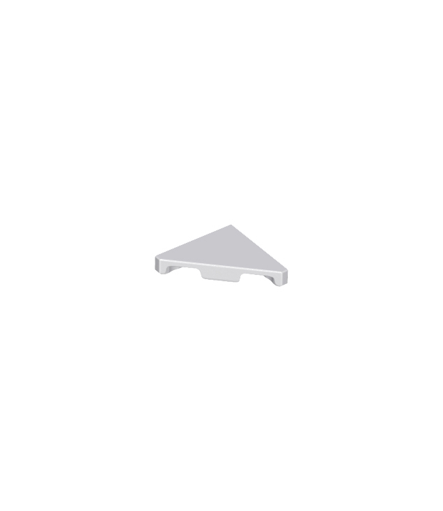LEGO - Tegel, gemodificeerd 2 x 2 driehoekig - Light Bluish Gray | N