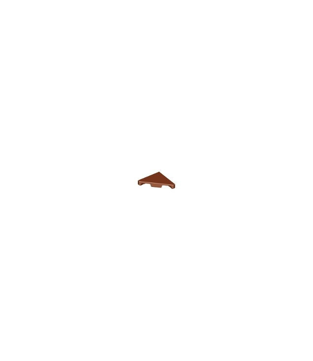 LEGO - Tegel, gemodificeerd 2 x 2 driehoekig - Reddish Brown | N