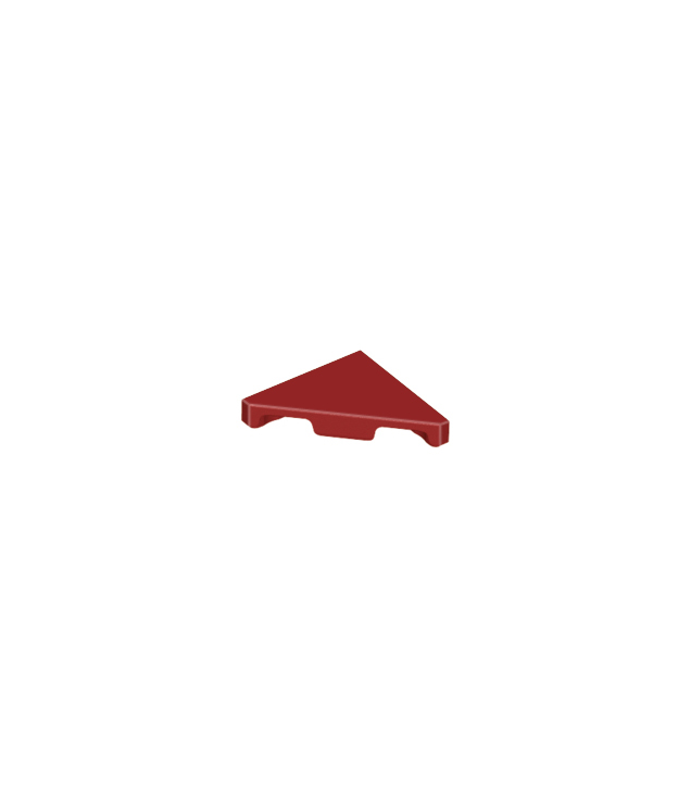 LEGO - Tegel, gemodificeerd 2 x 2 driehoekig - Dark Red | N