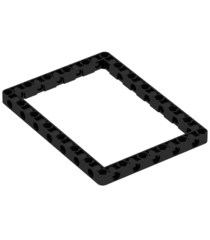 LEGO - Technic, hefarm gemodificeerd dik frame 11 x 15 met open midden - Black | N - Thumbnail