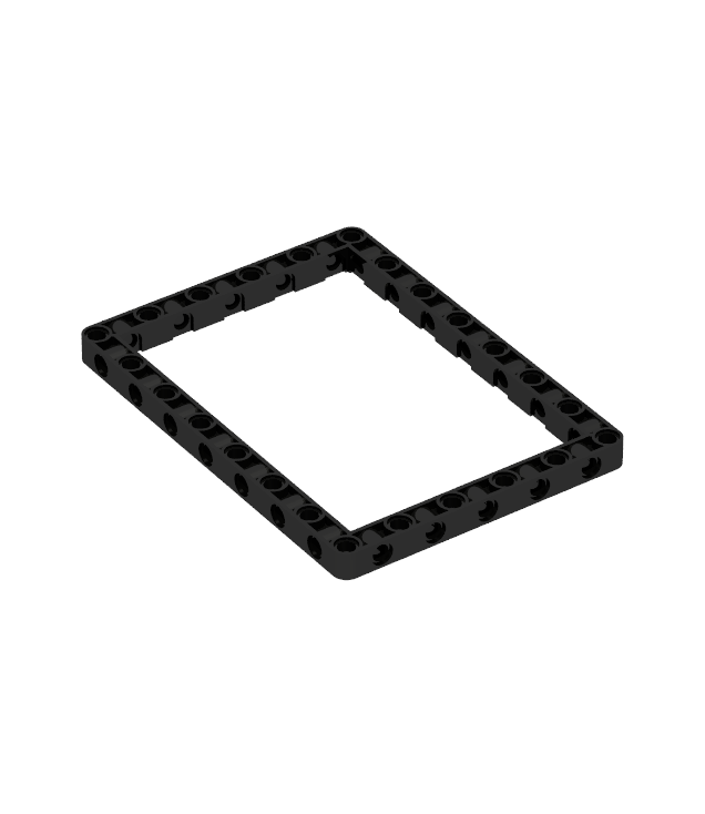 LEGO - Technic, hefarm gemodificeerd dik frame 11 x 15 met open midden - Black | N