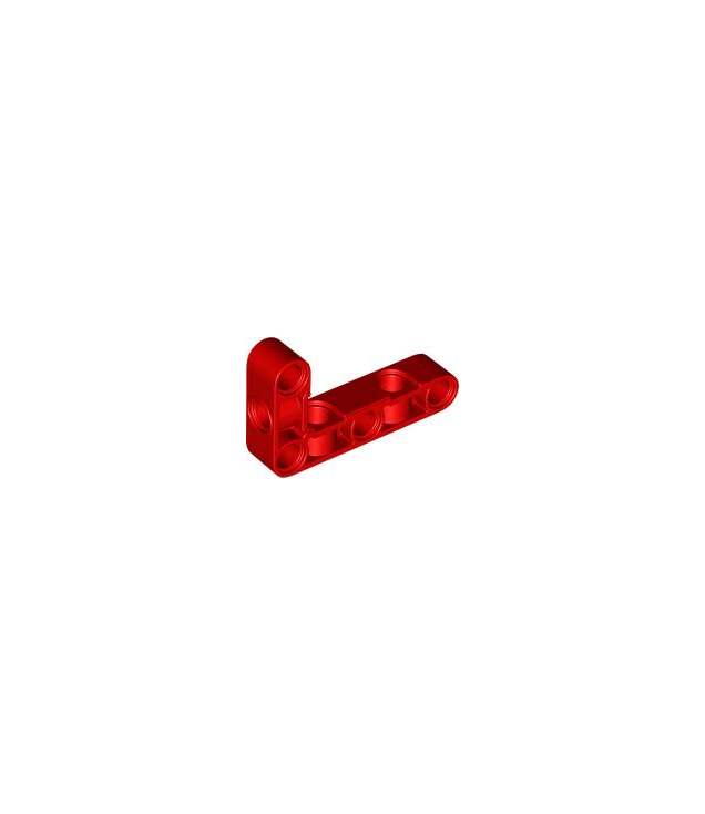 LEGO - Technic, hefarm gemodificeerd dik L-vormig 3 x 5 met haakse gaten - Red | N