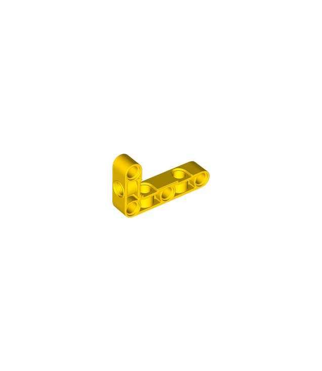 LEGO - Technic, hefarm gemodificeerd dik L-vormig 3 x 5 met haakse gaten - Yellow | N