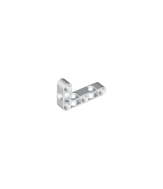 LEGO - Technic, hefarm gemodificeerd dik L-vormig 3 x 5 met haakse gaten - White | N