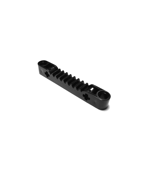 LEGO - Technic, tandheugel 1 x 7 met as- en pen-gaten - Black | N