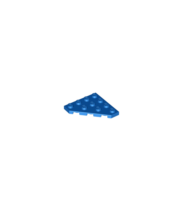 LEGO - Wig, plaat 4 x 4 met afgesneden hoek - Blue | N